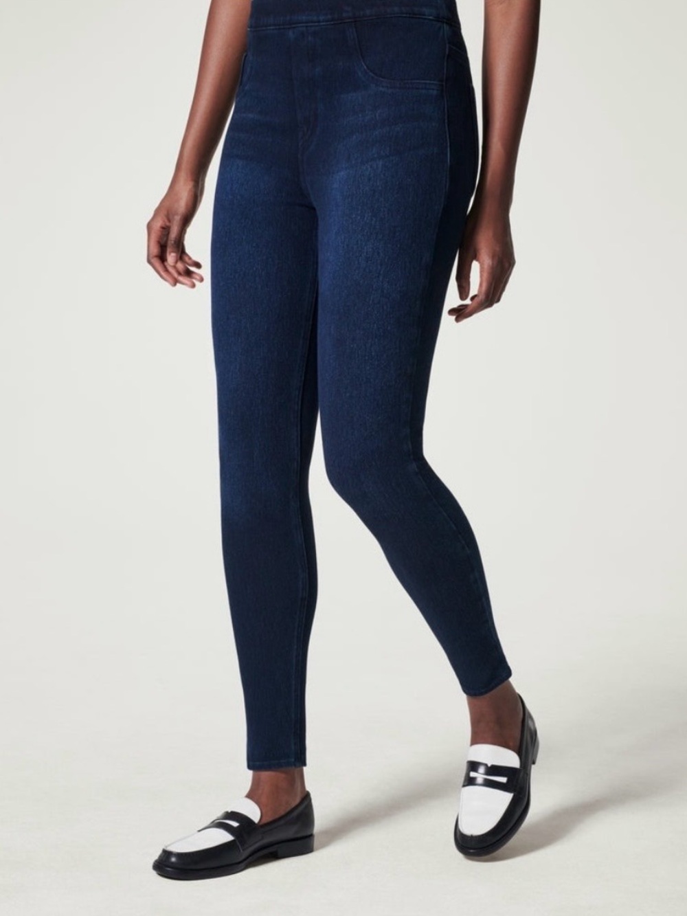 SPANX Dark Blue Jean-ish ankle leggings Nwt 1X